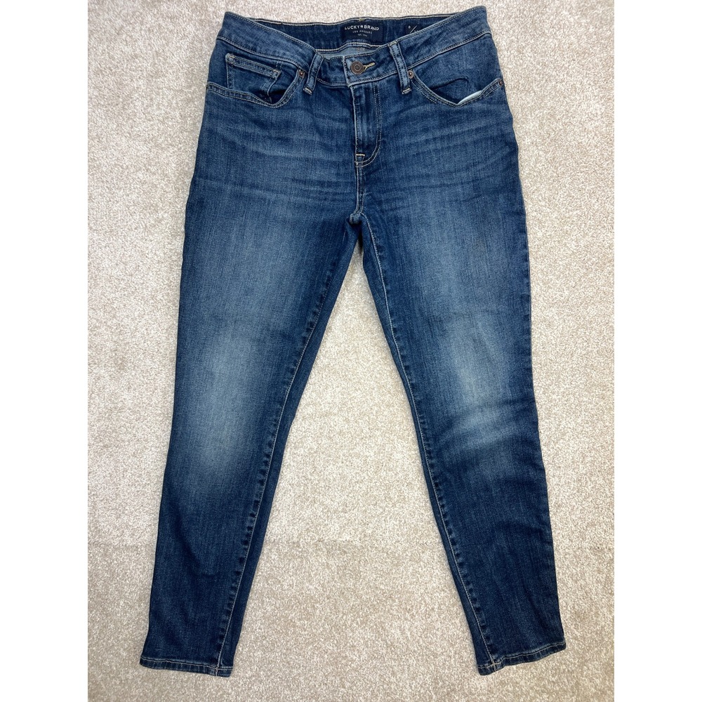 Lucky Brand Womens Jeans Lolita Skinny Low Rise Ankle Blue Denim Size 8 29